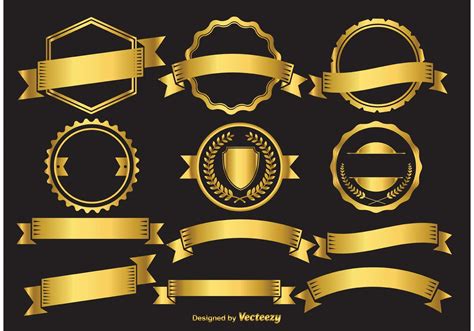 Gold Badge Vector Art, Icons, and Graphics for Free Download