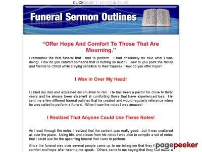 funeral sermon for elderly woman