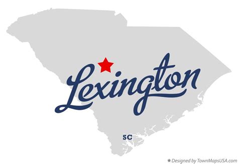 Map of Lexington, SC, South Carolina