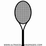 Tennis Racket Coloring Pages For Kids  Free sketch template