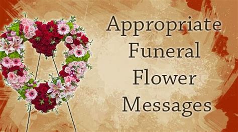 Appropriate Funeral Flower Messages