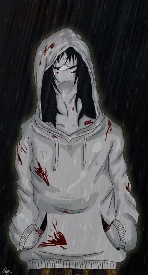 Download A Person In A Hoodie With Blood On His Face Wallpaper | Wallpapers.com