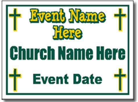 Church Yard Sign Design CH14 - One Click Kit