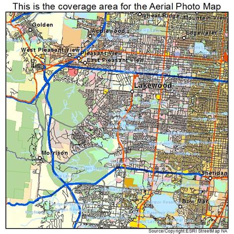 Aerial Photography Map of Lakewood, CO Colorado