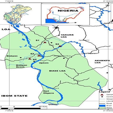 Map of Cross River State showing the study area Source: Adapted from ...