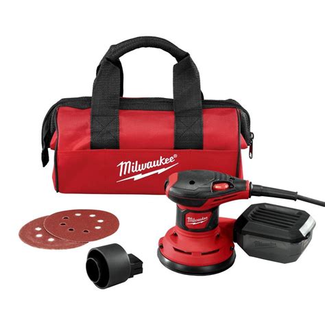 Milwaukee 3 Amp 5 in. Corded Random Orbit Palm Sander-6034-21 - The Home Depot