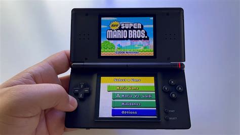 New Super Mario Bros | Nintendo DS Lite handheld gameplay - YouTube