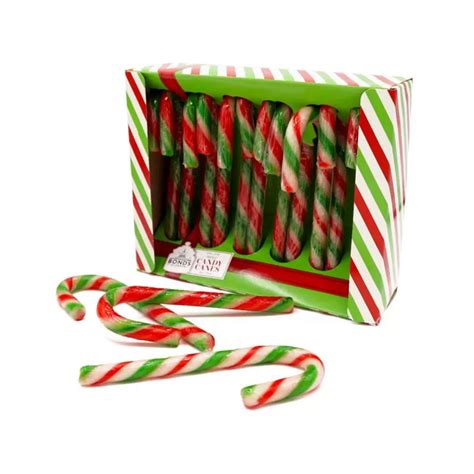 Mint Candy Canes (12pk) | Party Delights