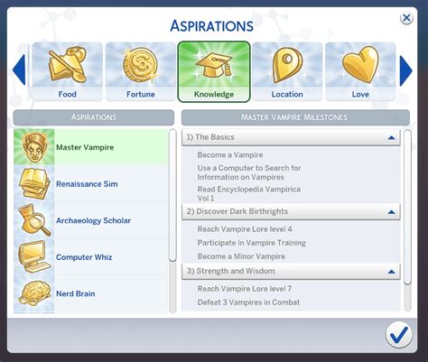 All Sims 4 Aspirations Unleashed: Master Your Sim's Destiny!