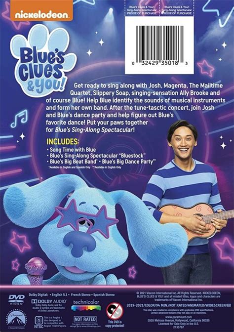 Blue's Clues & You! Blue's Sing-Along Spectacular (DVD 2020) | DVD Empire