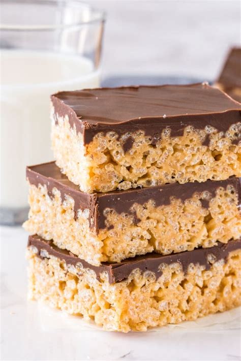 Peanut Butter Rice Krispie Treats - Just so Tasty