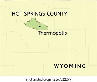 Hot Springs County City Thermopolis Location Stock Vector (Royalty Free) 2167522299 | Shutterstock