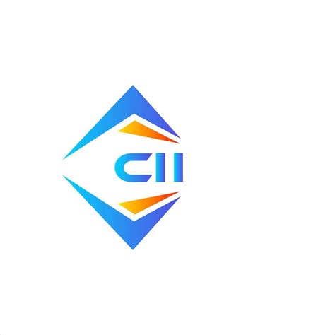 CII abstract technology logo design on white background. CII creative ...