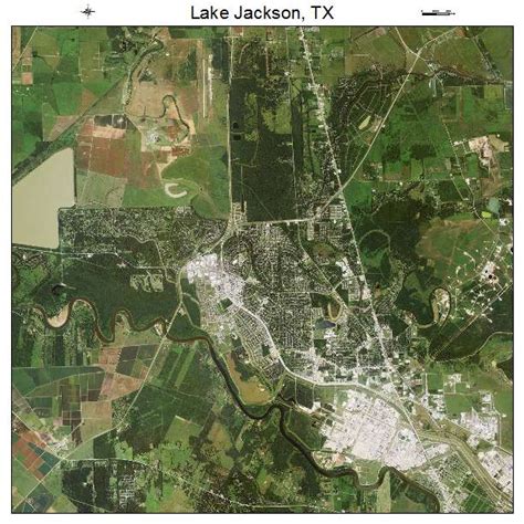 Aerial Photography Map of Lake Jackson, TX Texas