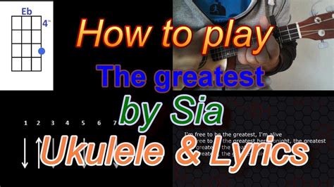 How to play The Greatest by Sia Ukulele Chords Chords - Chordify