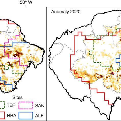 Amazonia deforestation anomaly map for 2019 and 2020 Deforestation... | Download Scientific Diagram