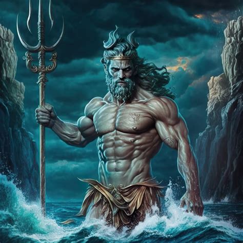 Greek God Poseidon Art 4k - Etsy Australia