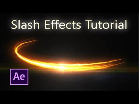 VFX Tutorial - How to create Slash Effect in After Effects - YouTube