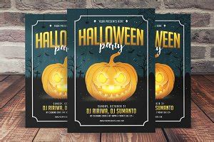 Halloween Minimalist Flyer v3 ~ Flyer Templates ~ Creative Market