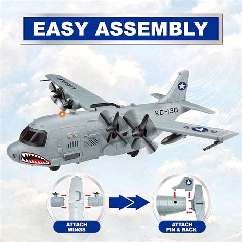 Buy Lollipop US Air Force Cargo Toy Airplane, Large KC-130 Model ...