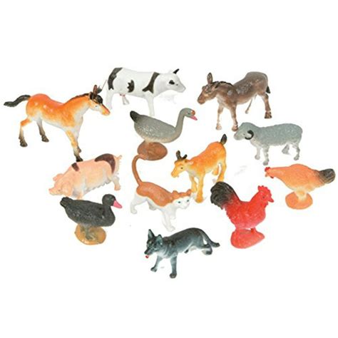 2.5" Assorted Plastic Farm Animals 1 dozen - Walmart.com - Walmart.com