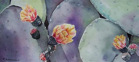 Cactus Bloom Painting by Regina Ammerman - Fine Art America