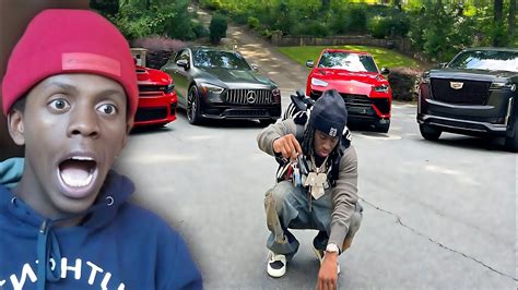 Kai Cenat's Car Collection Tour - REACTION - YouTube