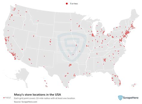 Number of Macy's locations in the USA in 2024 | ScrapeHero