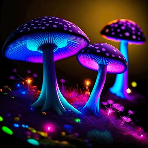 Download Ai Generated, Magic Mushrooms, Magic Forest. Royalty-Free Stock Illustration Image ...