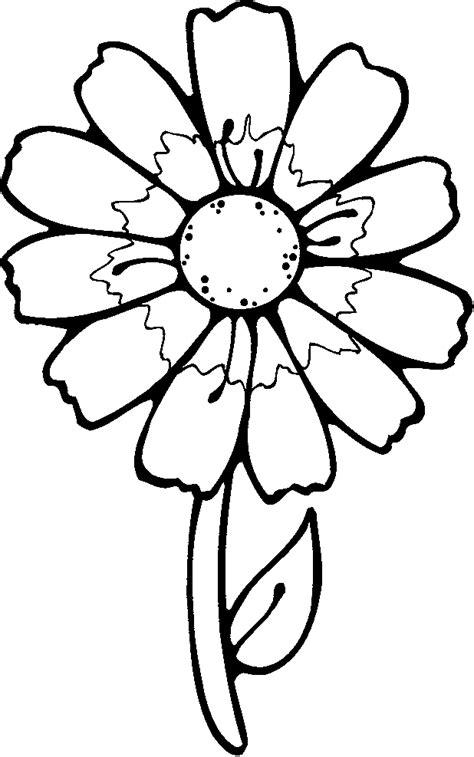 Free Simple Flower Coloring Pages, Download Free Simple Flower Coloring ...