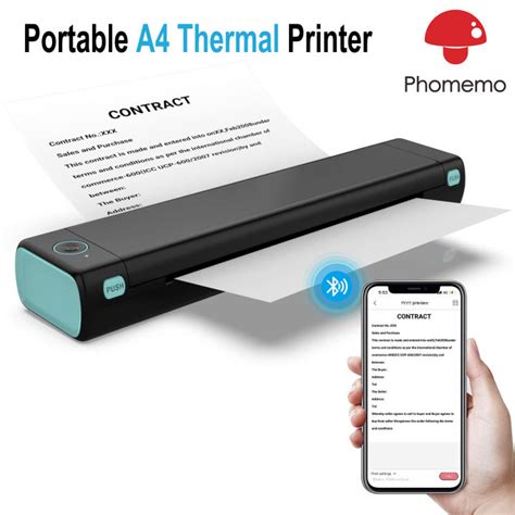 Phomemo M08F Portable Wireless Legit A4 Paper Printer Bluetooth Phone ...