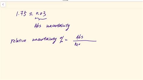 Impressive Percentage Uncertainty Equation Physics Chemistry Grade 10 Worksheets