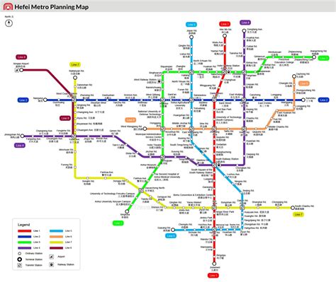 Hefei Metro Maps: Subway Lines, Stations