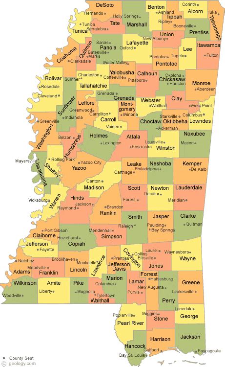 Mississippi County Map