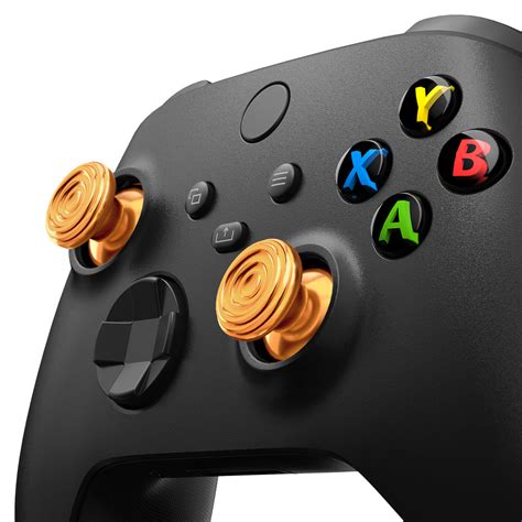 eXtremeRate Custom Gold Metal Thumbsticks for Xbox Series X/S Controll ...