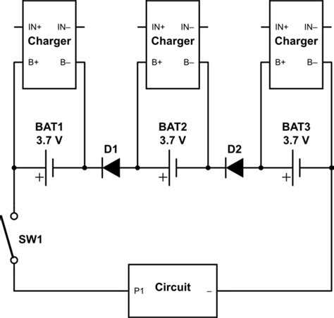 diodes - Separating lithium ion cells for charging - Electrical ...