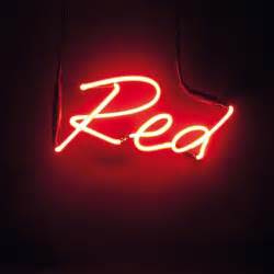 Neon Colour Word Lamp - Red | Red aesthetic, Neon lamp, Neon