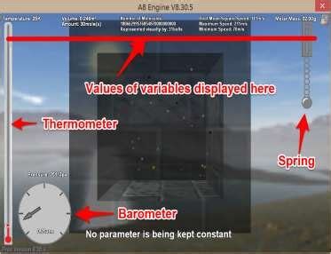 -The Simulation Mode of the Ideal Gas Law Simulator | Download ...