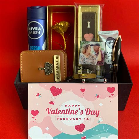 Valentine Trunk Hamper For Him - Valentine Gift For Him - Valentines Day Gifts For Husband ...