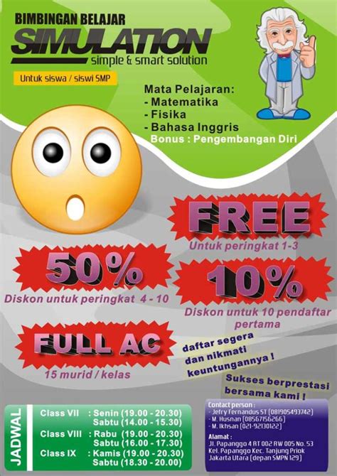 5 Contoh Brosur Bimbingan Belajar & Aplikasinya - Kursiguru