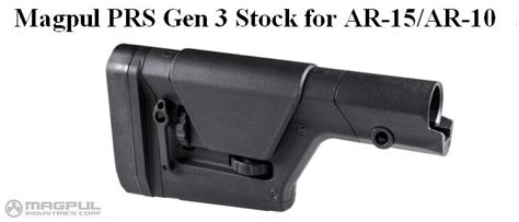 Magpul PRS Gen 3 Buttstock For The AR15 .223 / AR-10 .308 - ML432