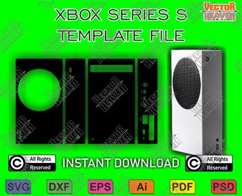 Xbox Series S Console Device Template File SVG DXF Vector | Etsy