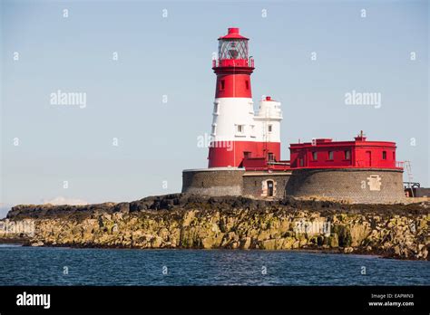 Longstone lighthouse that Grace Darling performed her famous rescue ...