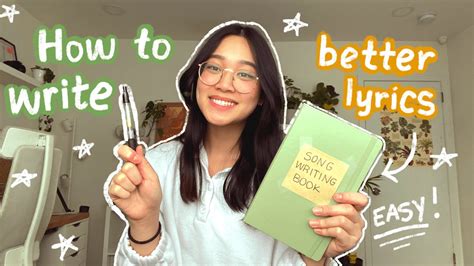 How to write better song lyrics (for beginners/noobs) - YouTube