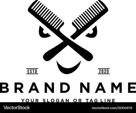 Haircut logo design Royalty Free Vector Image - VectorStock