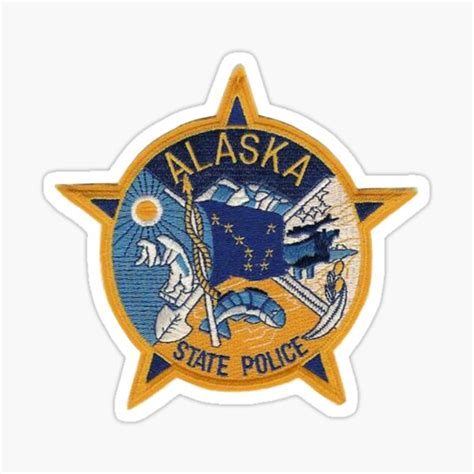 "Alaska State Police" Sticker by lawrencebaird | Redbubble