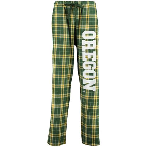 Women's Green Oregon Ducks Flannel Pajama Pants