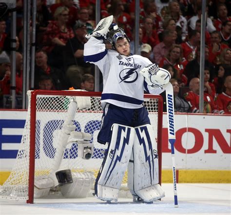 Andrei Vasilevskiy unfazed by first playoff start in Stanley Cup Final ...