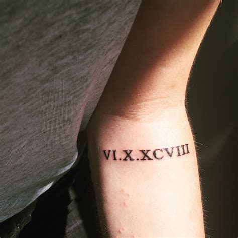 #Tattoo lower/inner arm, roman numeral, romeinse cijfers | Roman ...