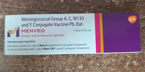 Menveo Meningococcal Vaccine at Rs 3150/piece | Meningococcal Vaccine in Mumbai | ID: 2852092018548